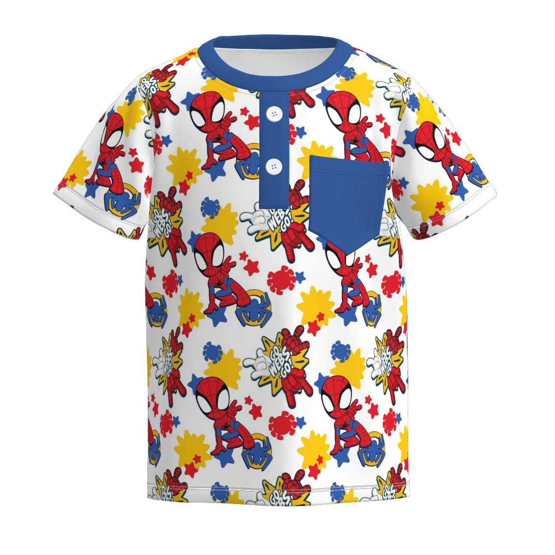 （Pre Order）Boys Spring and Summer Movie Character Print Top