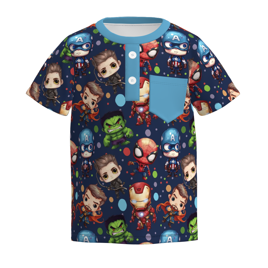 （Pre Order）Boys Spring and Summer Movie Character Print Top