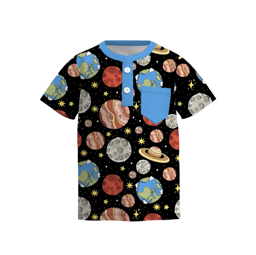 （Pre Order）Boys Spring and Summer Cartoon Print Top