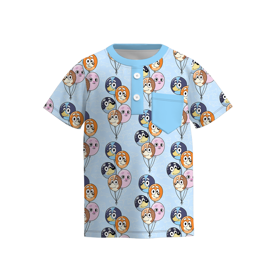 （Pre Order）Boys Spring and Summer Cartoon Print Top