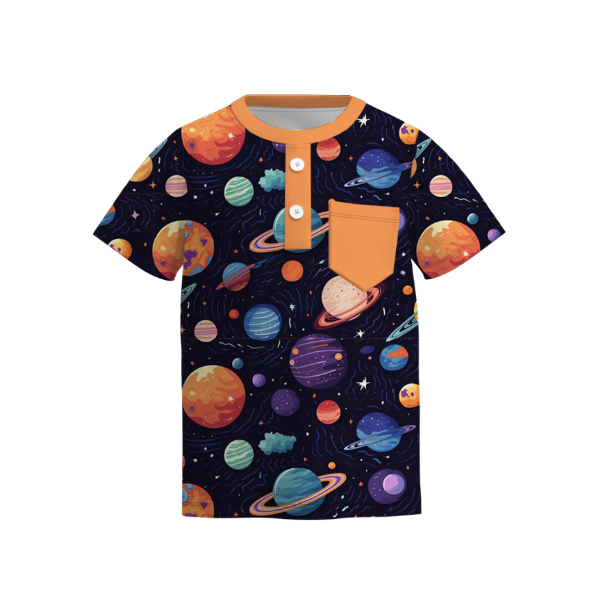 （Pre Order）Boys Spring and Summer Cartoon Print Top