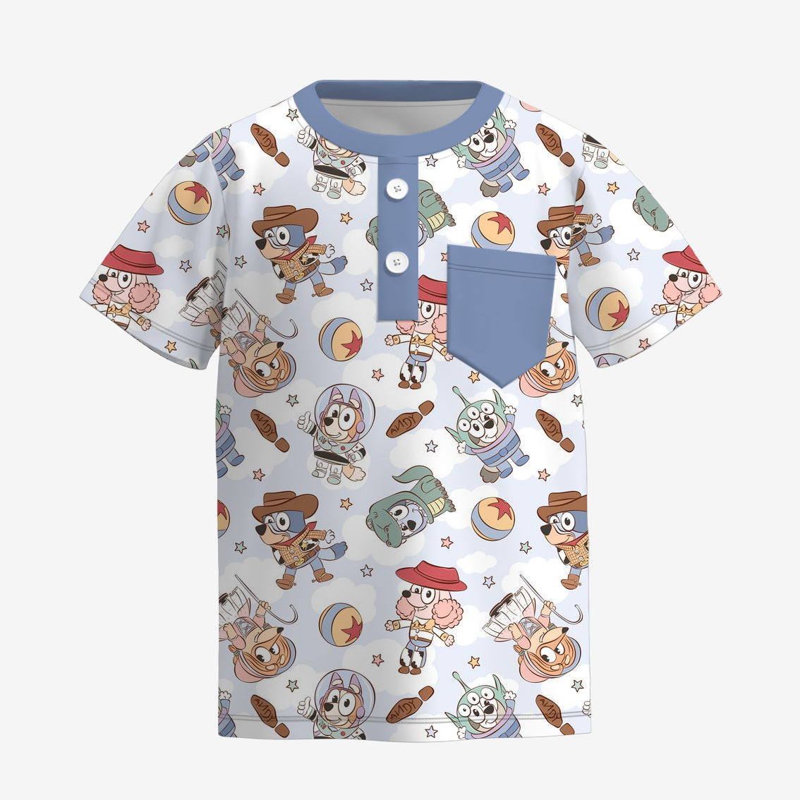 （Pre Order）Boys Spring and Summer Cartoon Print Top