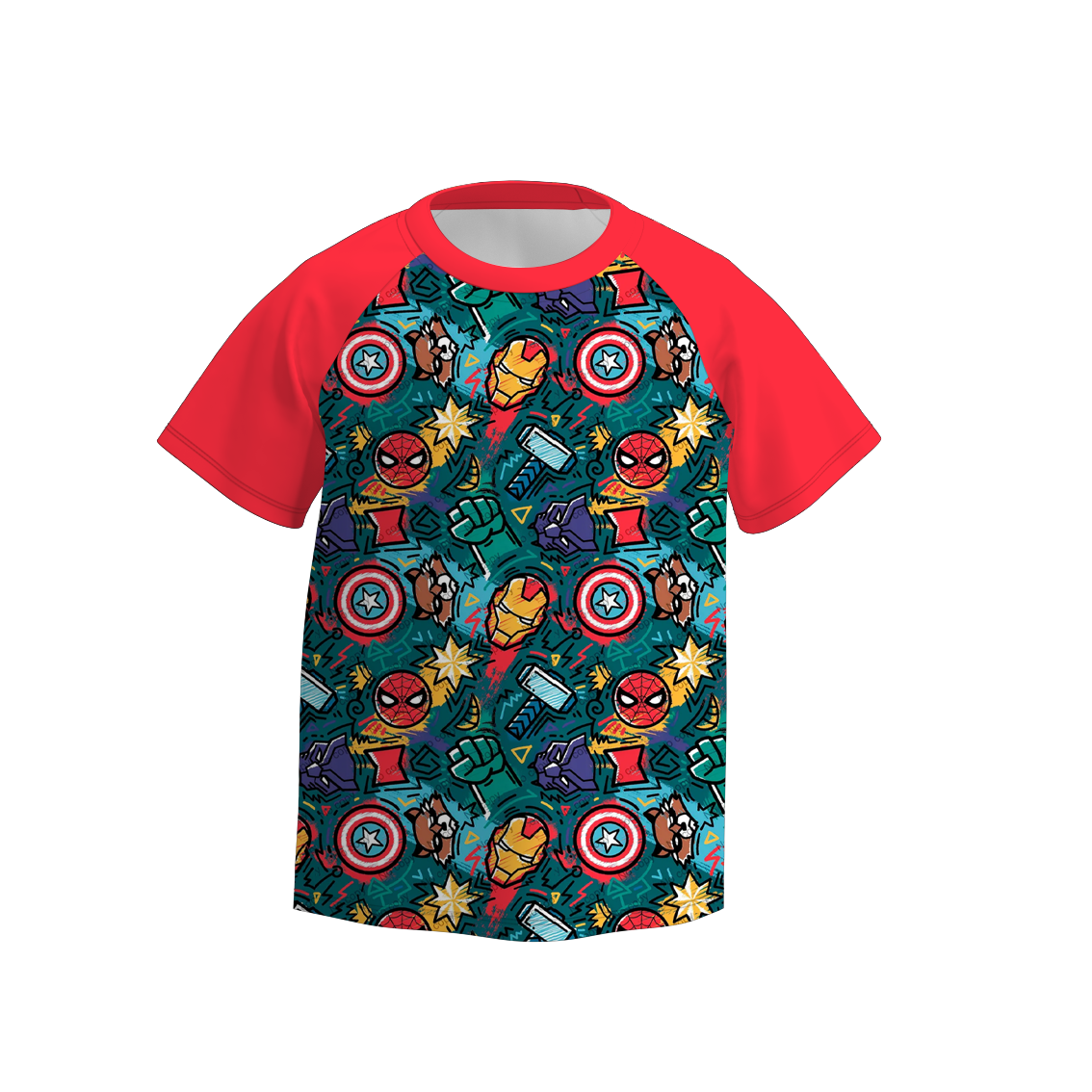 （Pre Order）Boys Spring and Summer Cartoon Print Top