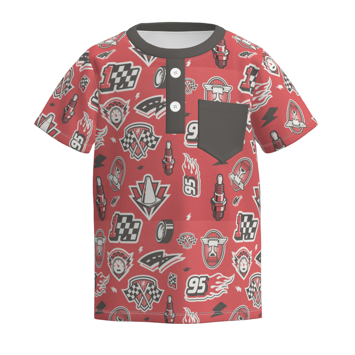 （Pre Order）Boys Spring and Summer Cartoon Print Top