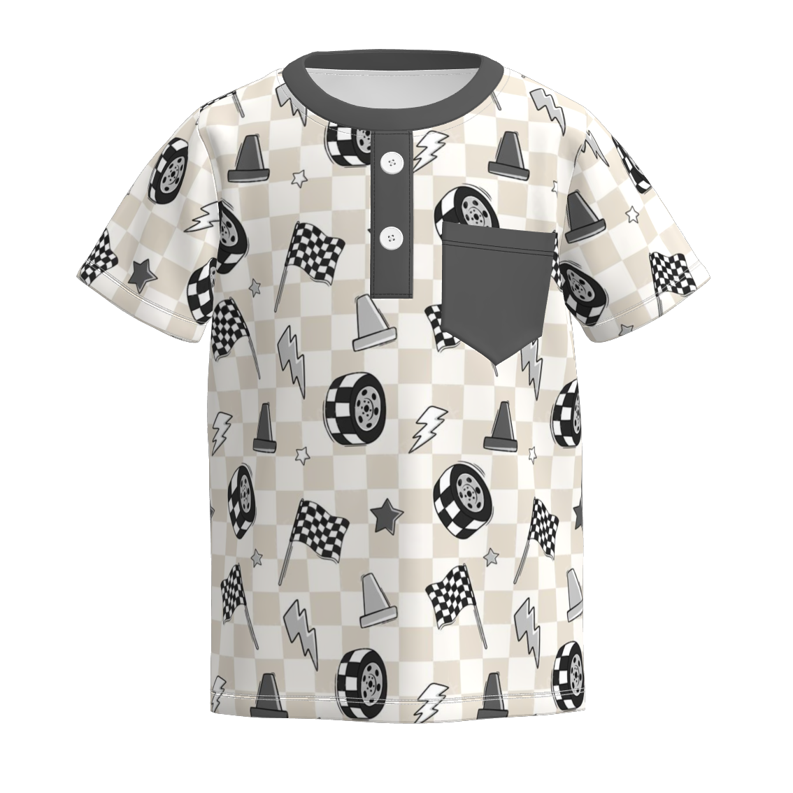 （Pre Order）Boys Spring and Summer Cartoon Print Top