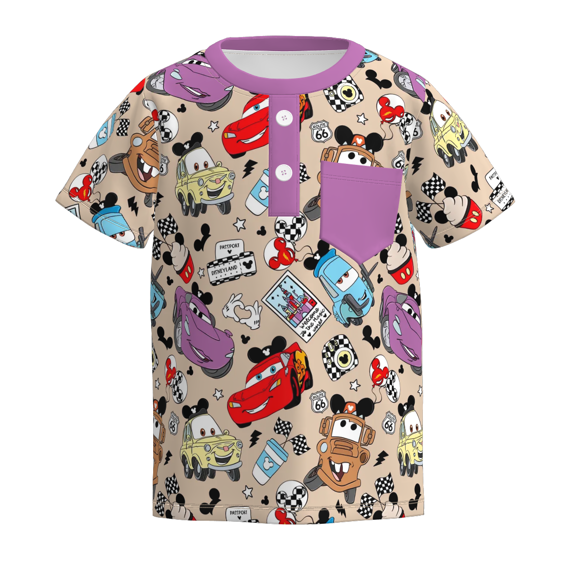 （Pre Order）Boys Spring and Summer Cartoon Print Top