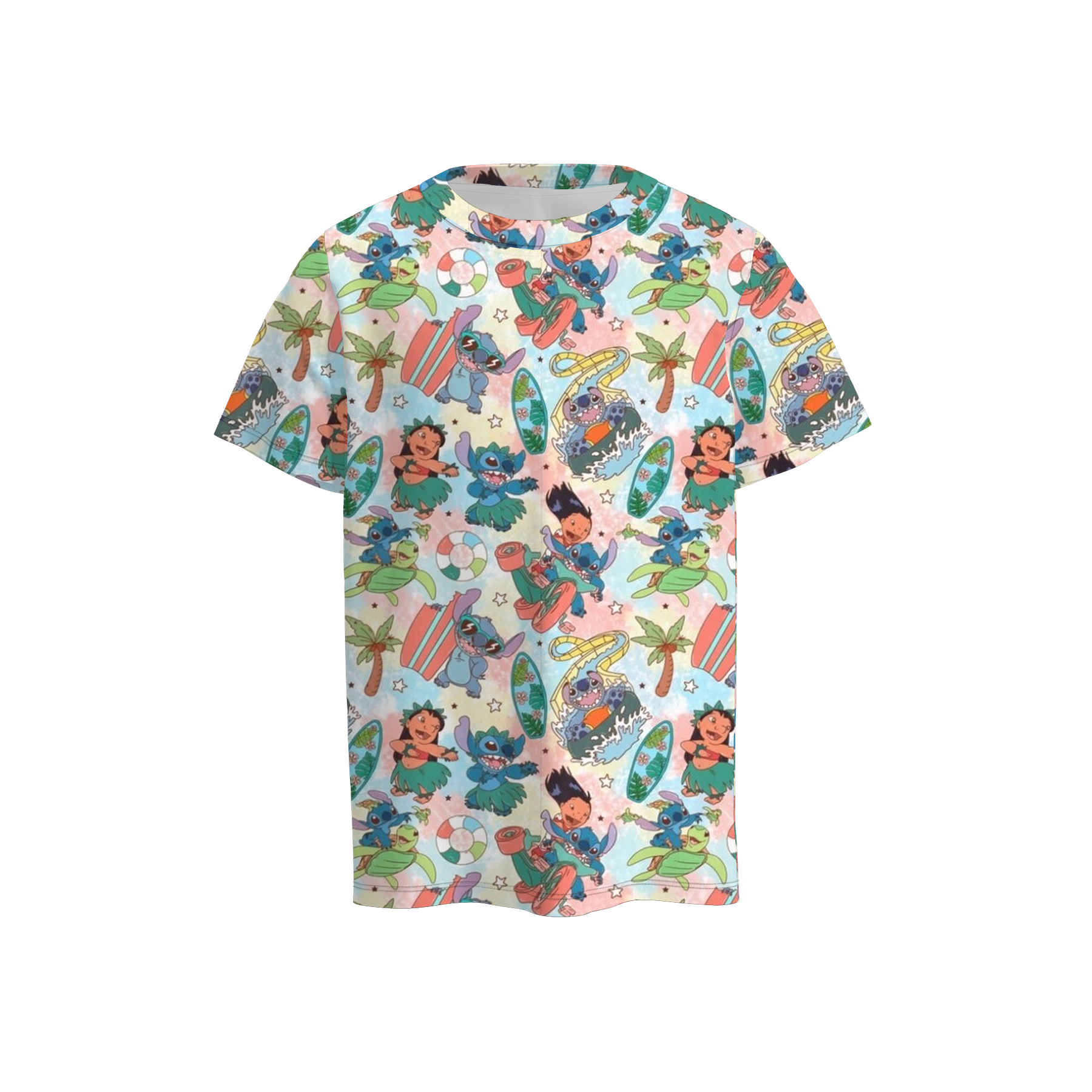 （Pre Order）Siblings Spring and Summer Cartoon Print Dress,Top and Set