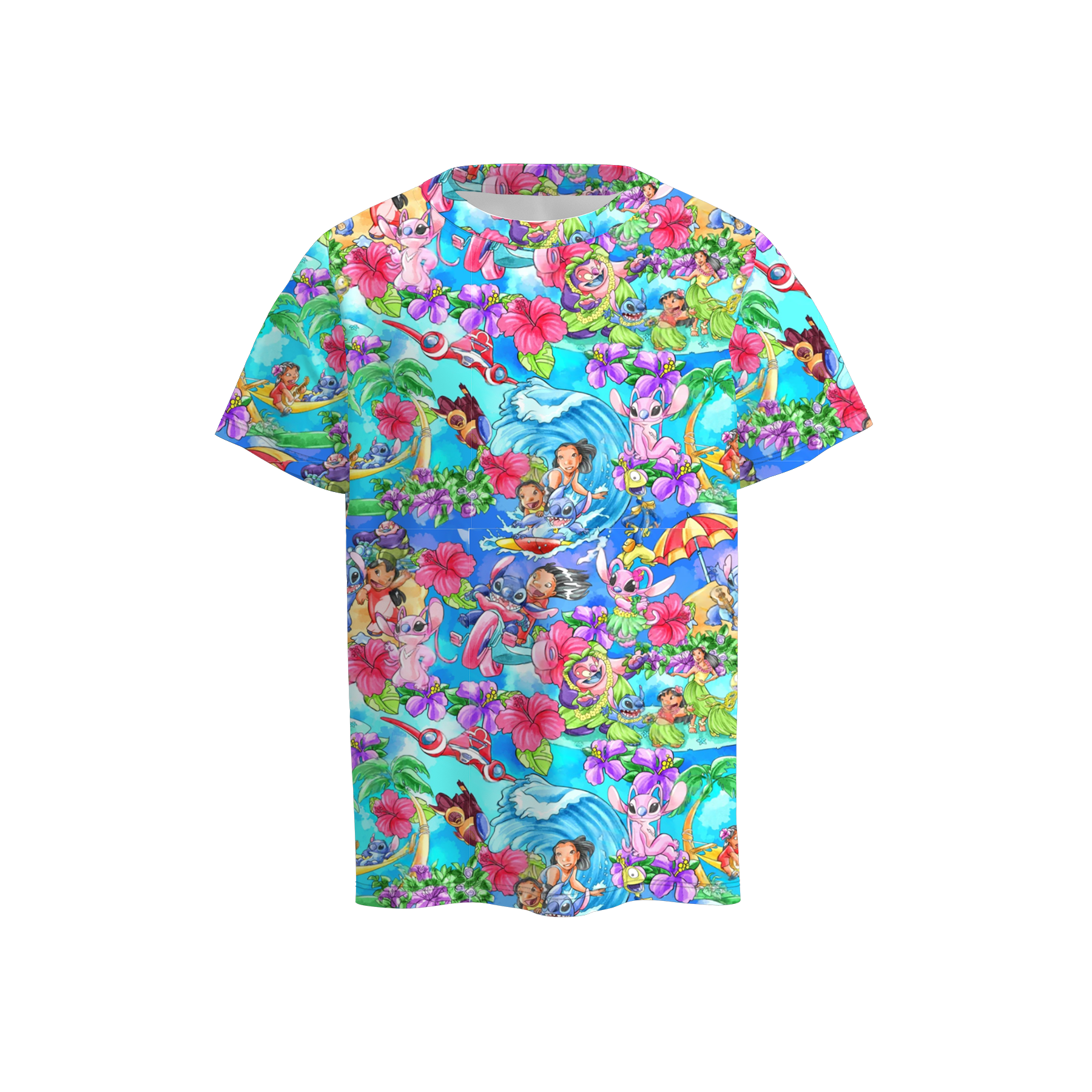 （Pre Order）Family Spring and Summer Cartoon Print Dress＆Top