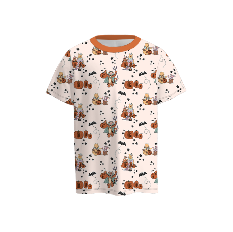 （Pre Order）Boys Halloween Cartoon Print Top