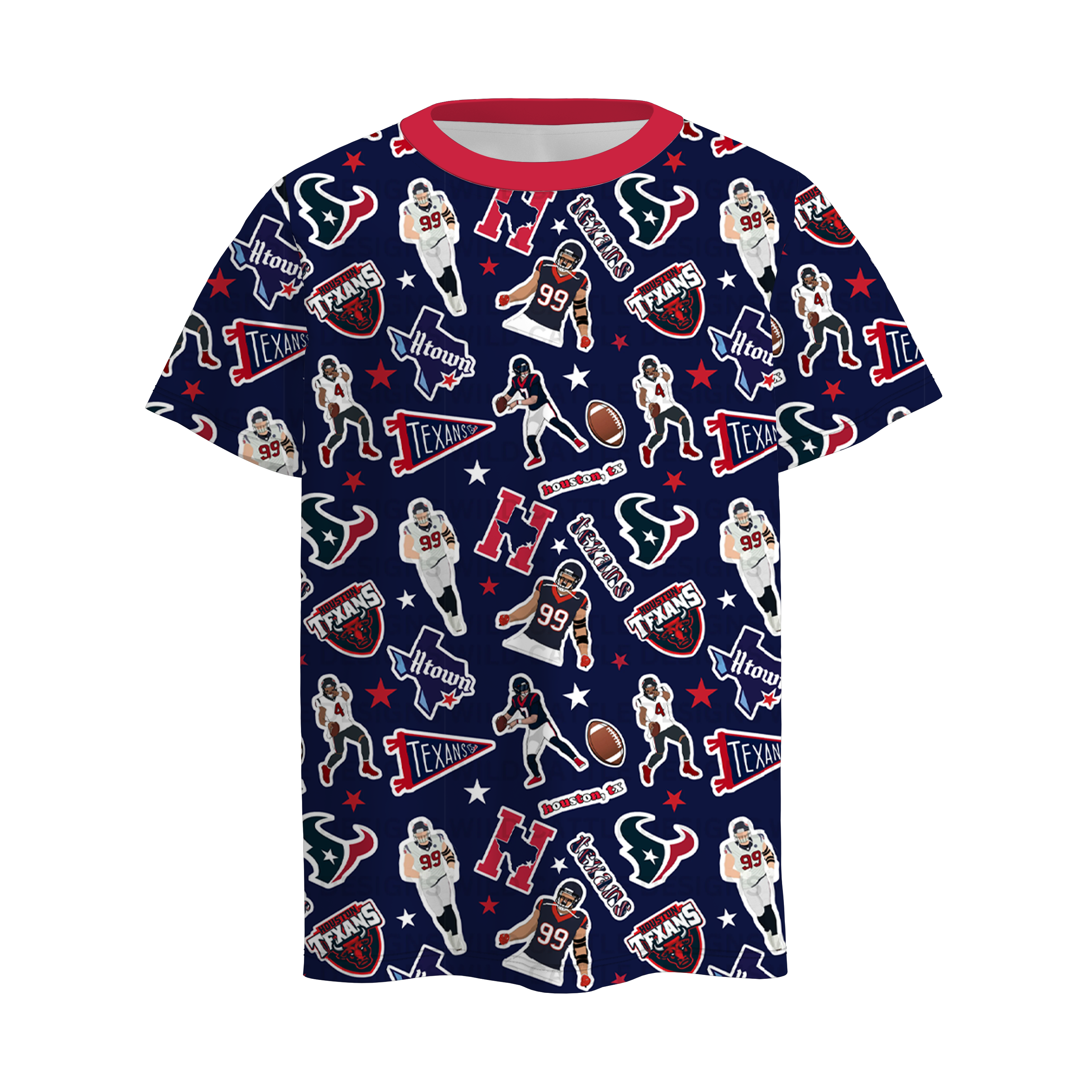 （Pre Order）Boys Summer Football Print Top