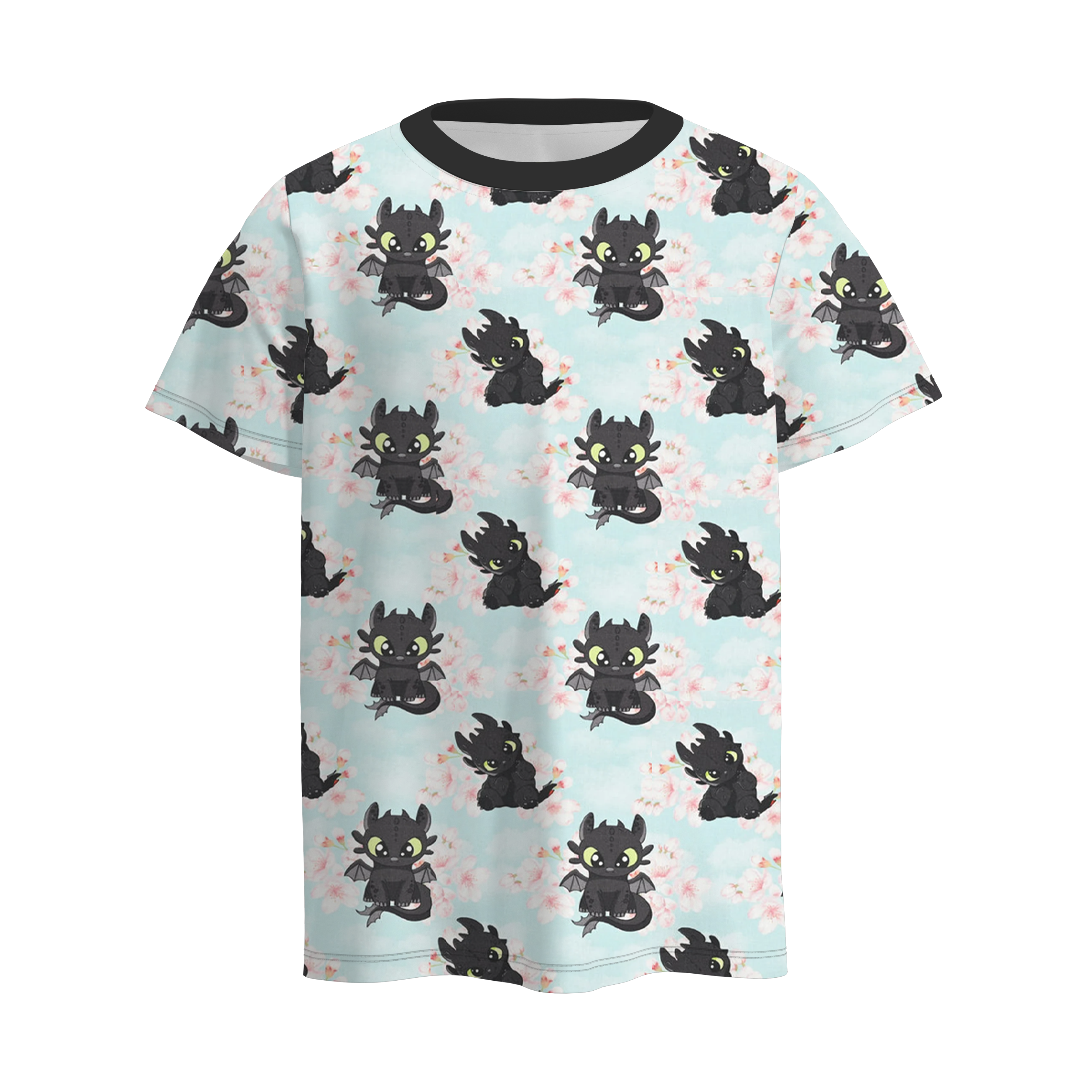 （Pre Order）Girls Summer Cartoon Print Dress&Top