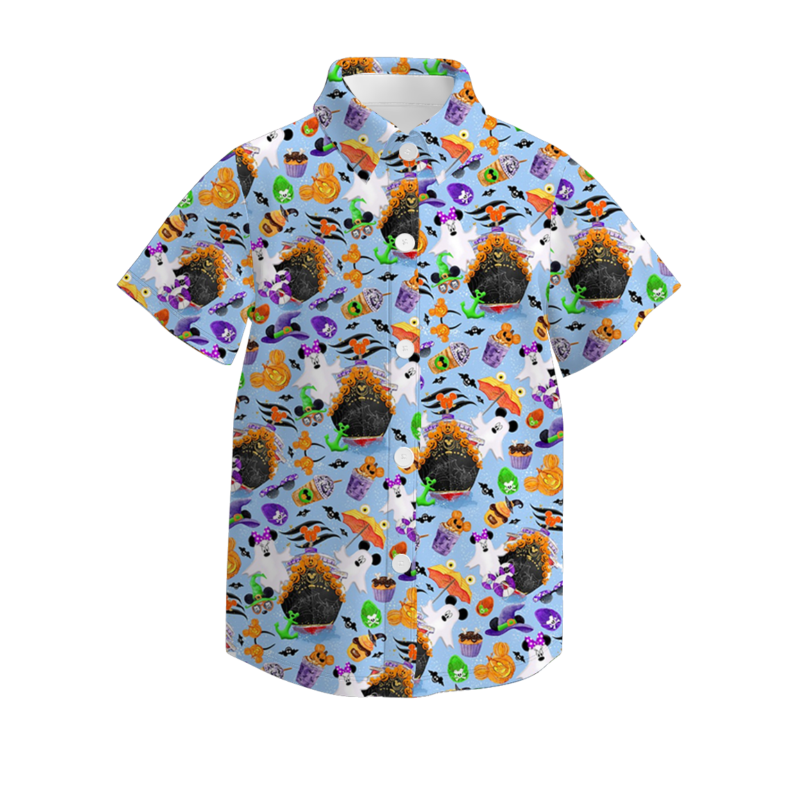 （Pre Order）Family Halloween Ghost Print Dress,Set＆Top
