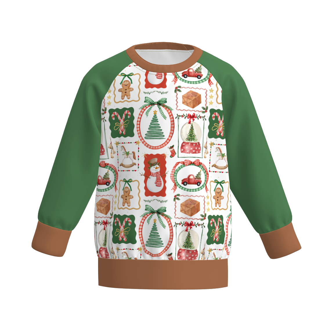 （Pre Order）Brothers Christmas Print Top&Romper