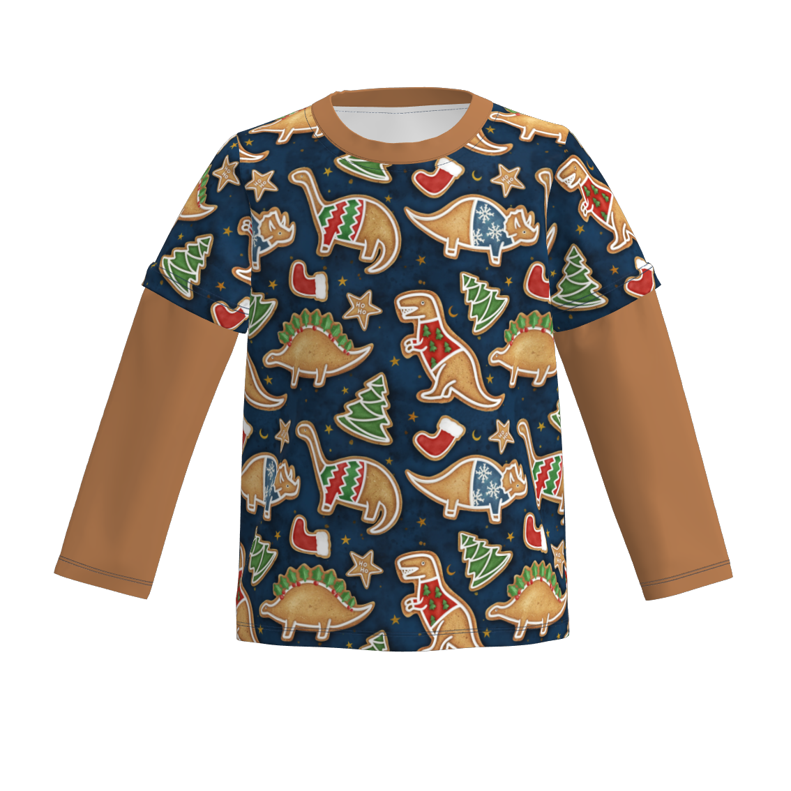 （Pre Order）Brothers Christmas Print Top&Romper