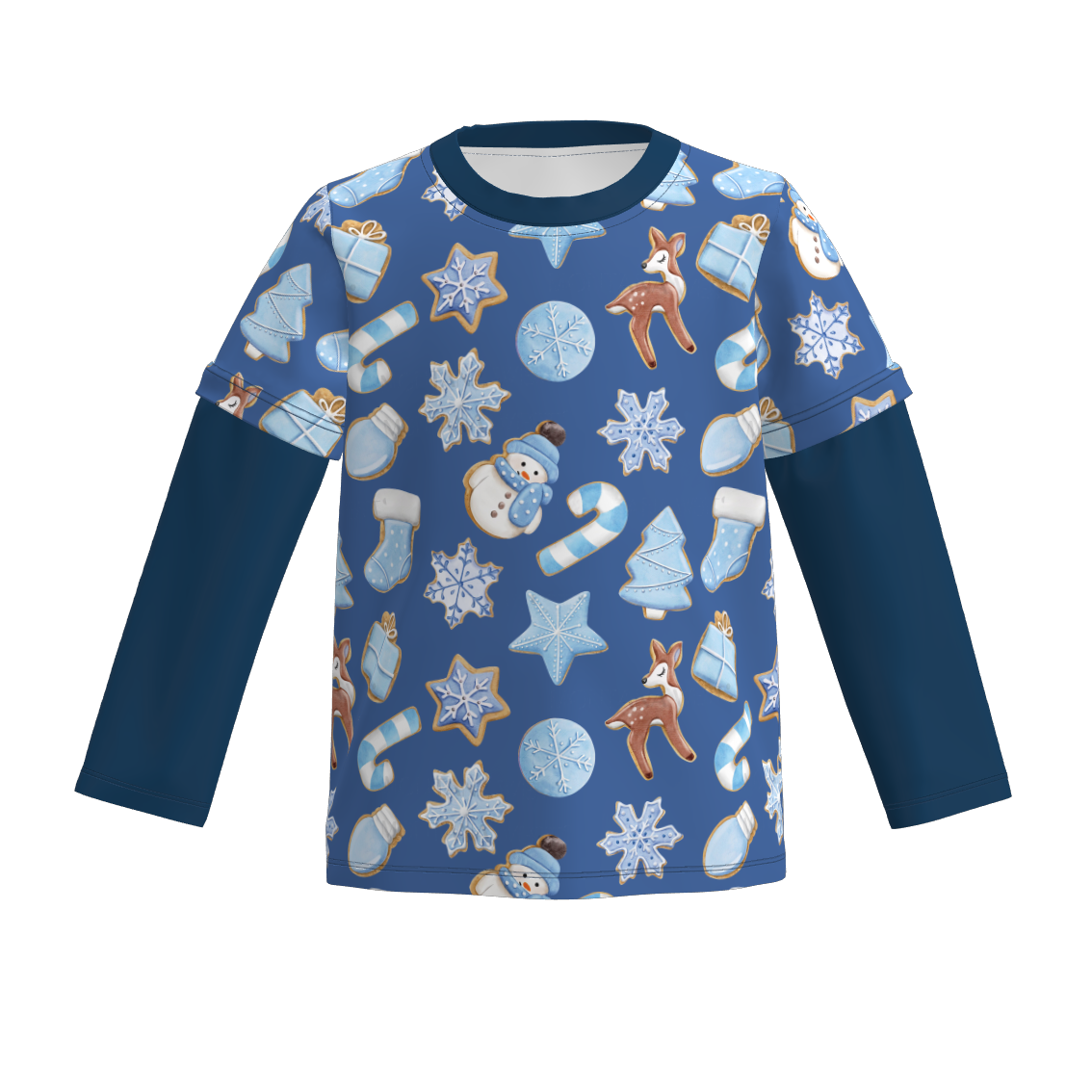 （Pre Order）Brothers Christmas Print Top&Romper