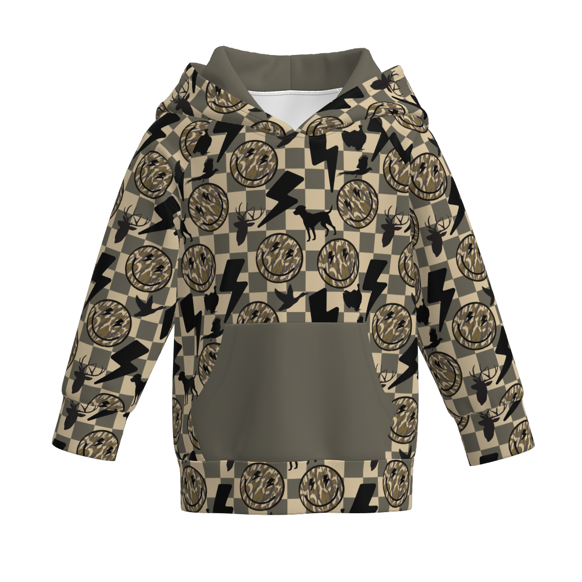 （Pre Order）Family Fall Smile Print Hoodie