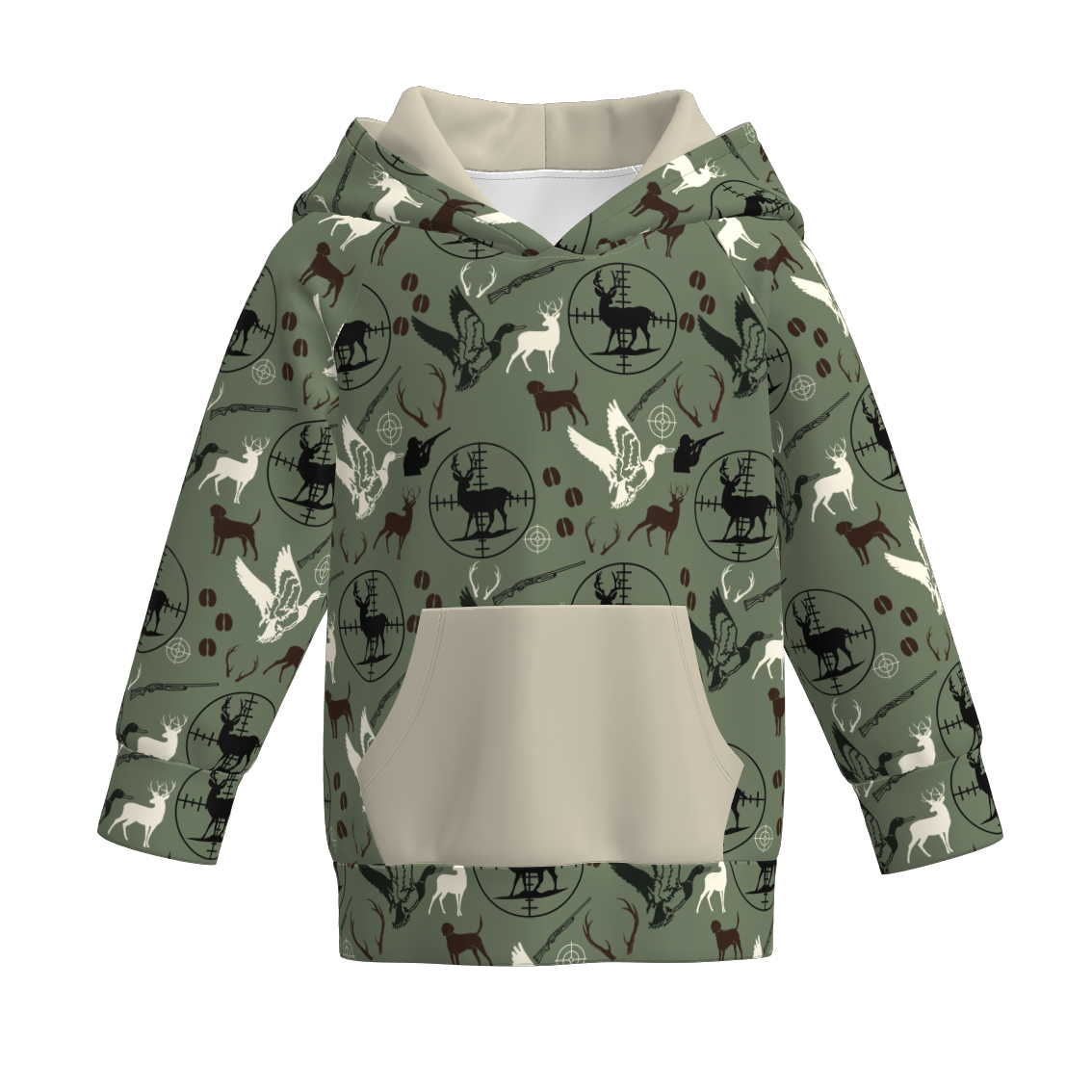 （Pre Order）Family Fall Animal Print Hoodie