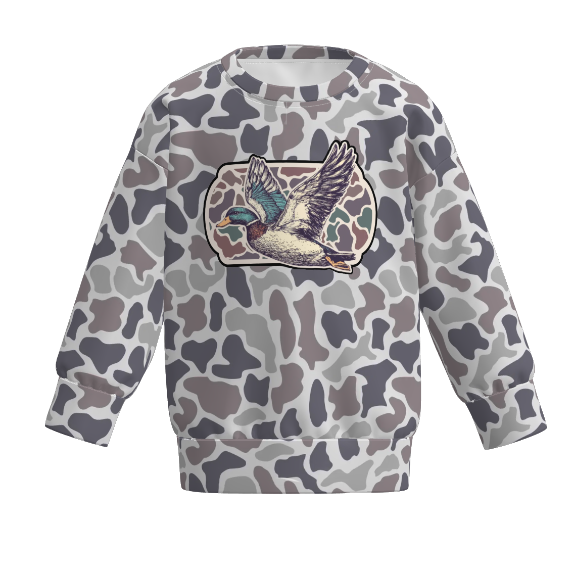 （Pre Order）Family Fall Camouflage Print Sweatshirt