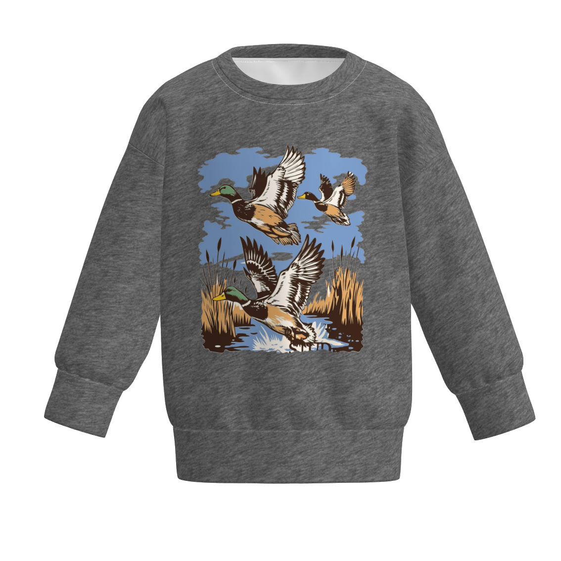 （Pre Order）Family Fall Wild Goose Print Sweatshirt