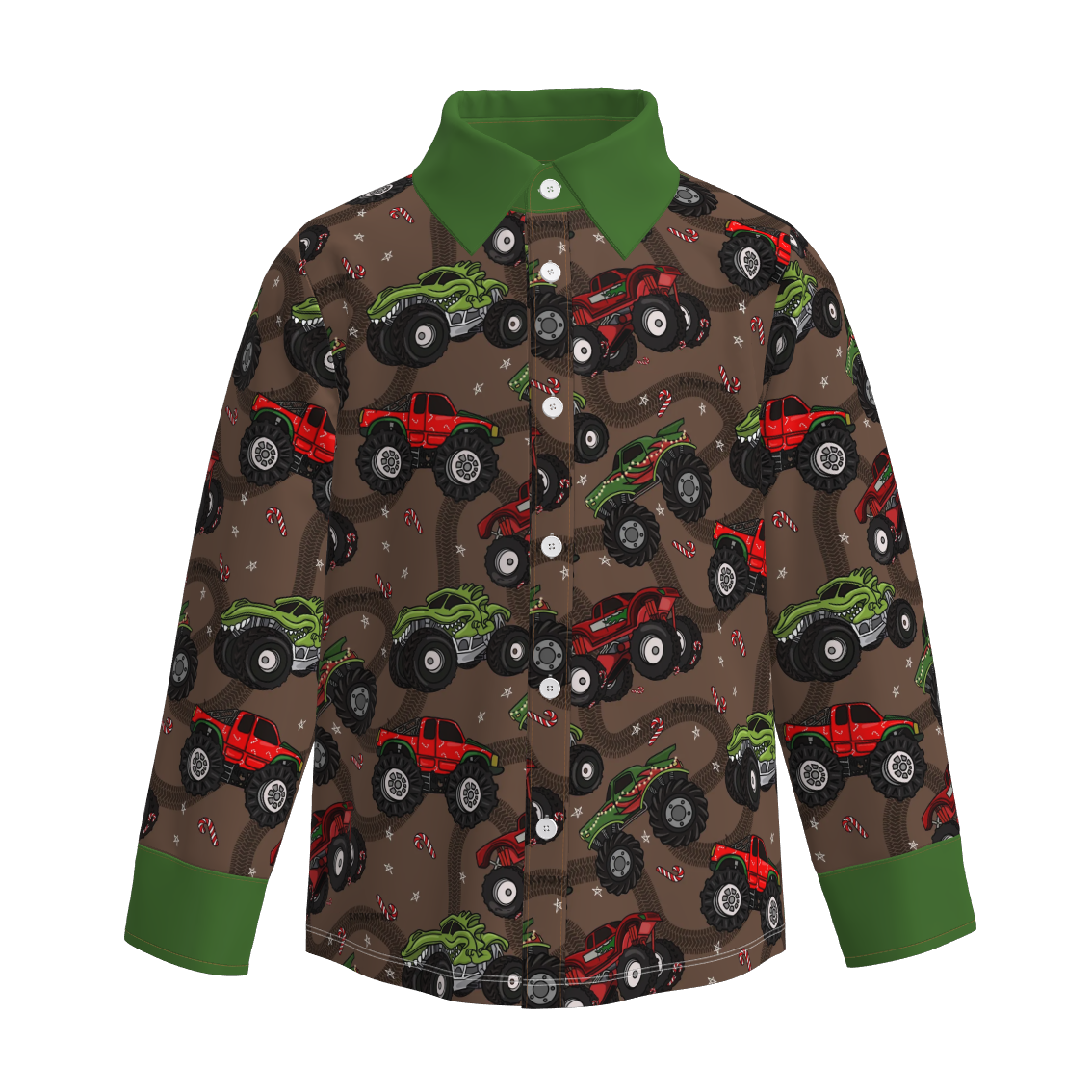 （Pre Order）Brothers Christmas Print Shirt&Romper