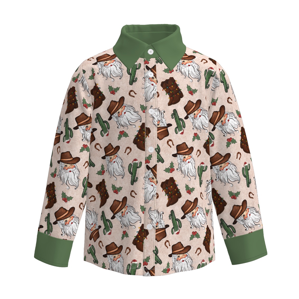 （Pre Order）Brothers Christmas Print Shirt&Romper