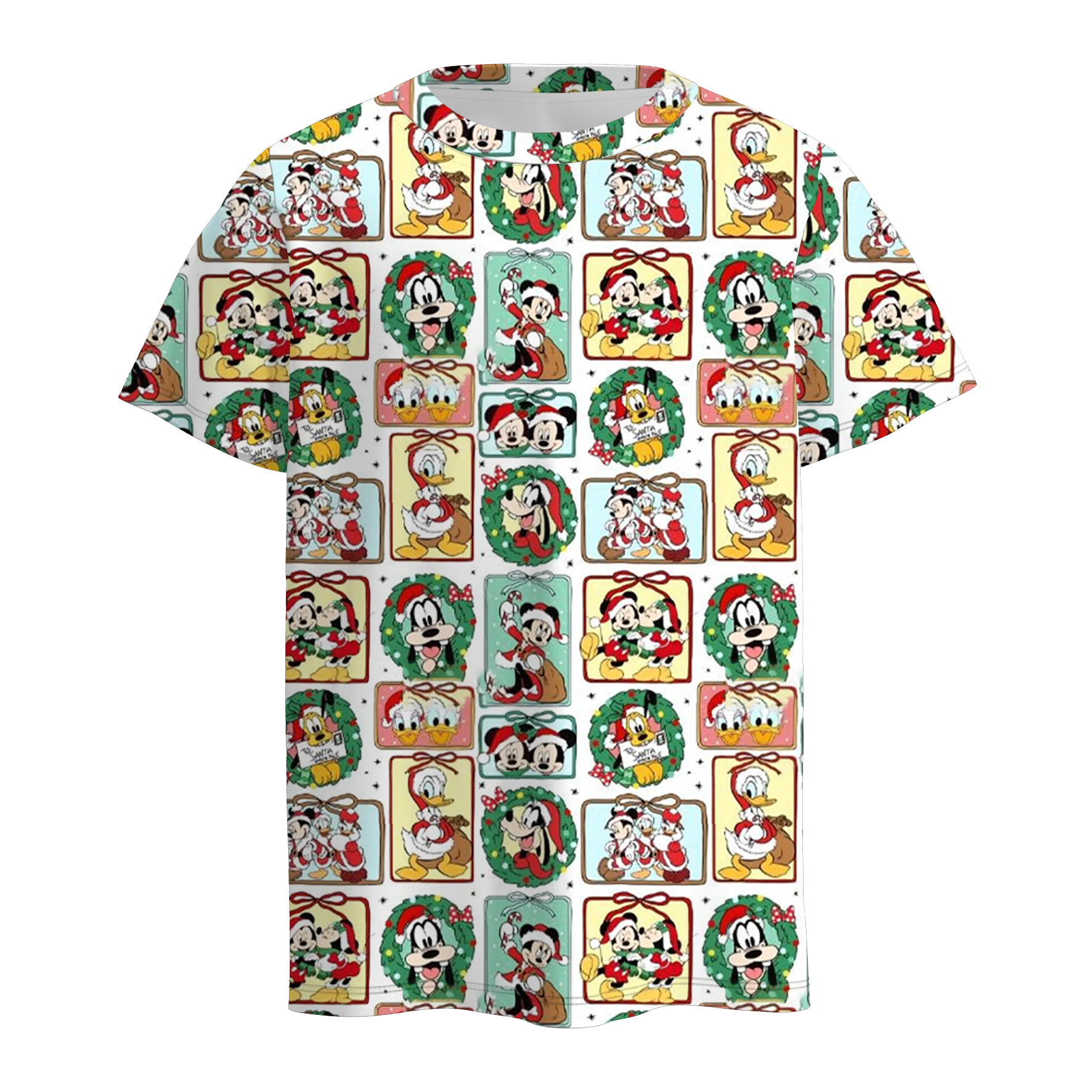 （Pre Order）Boys Christmas Cartoon Print Top