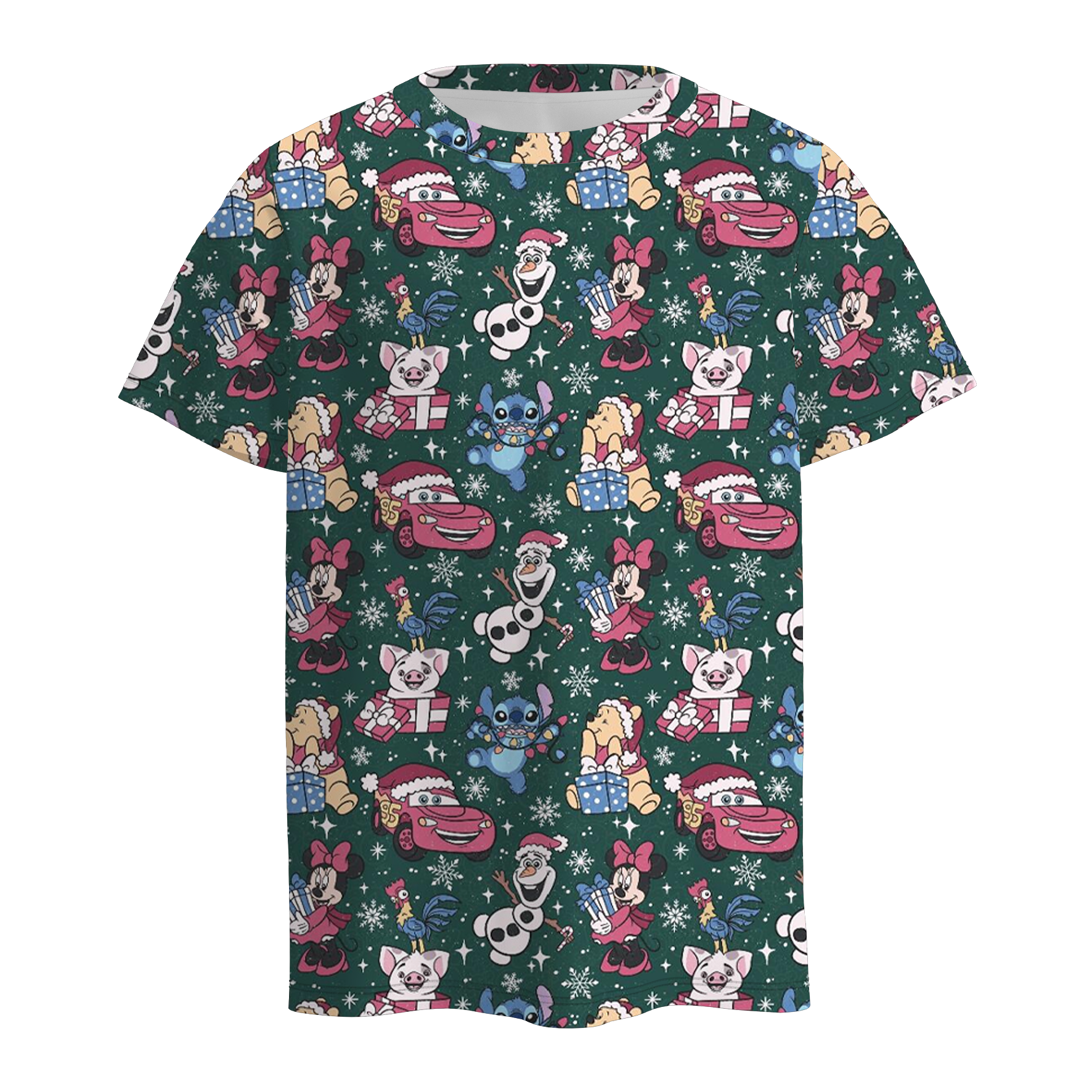 （Pre Order）Boys Christmas Cartoon Print Top