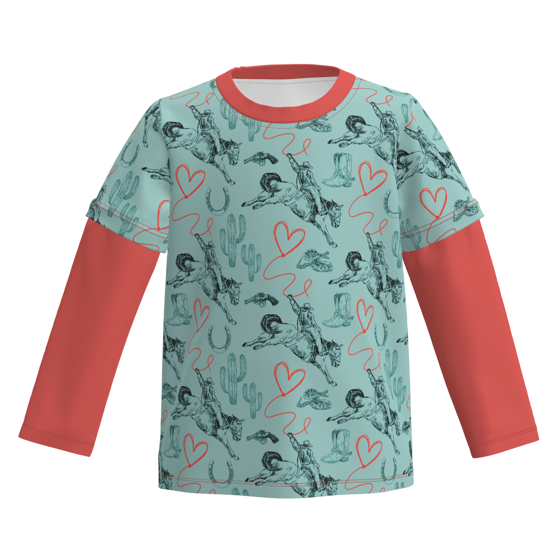 （Pre Order）Boys Valentine's Day Print Top