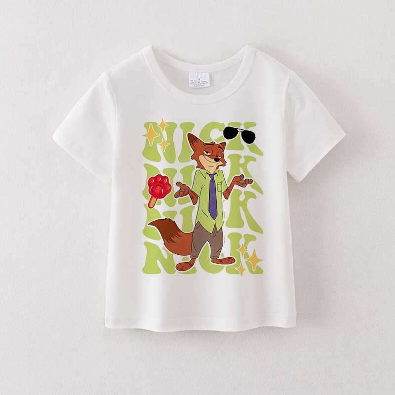 （Pre Order）Girls Spring&Summer Cartoon Print Cotton Top