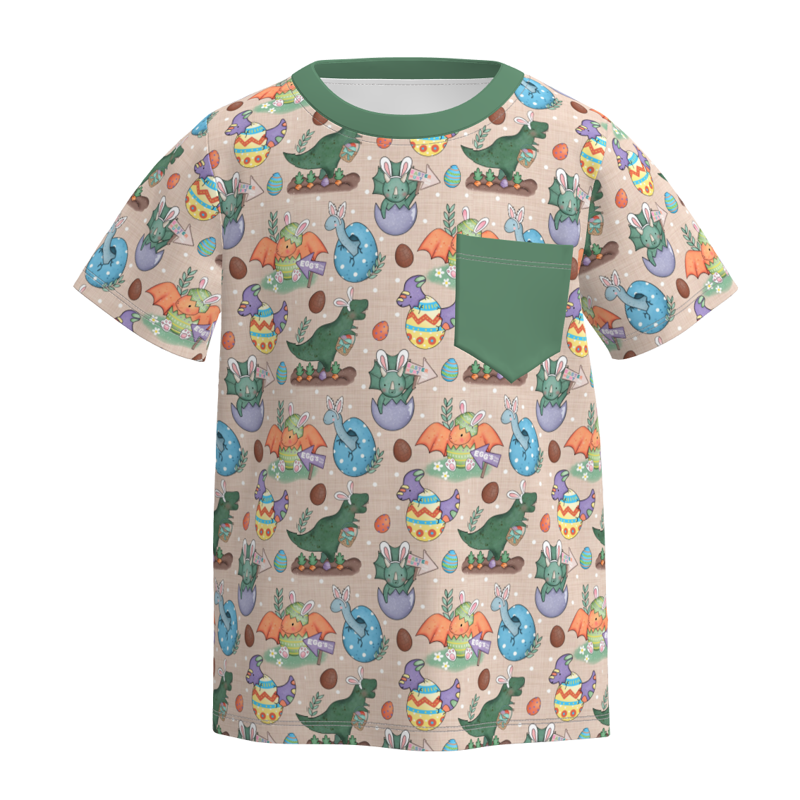 （Pre Order）Boys Easter Cartoon Print Top