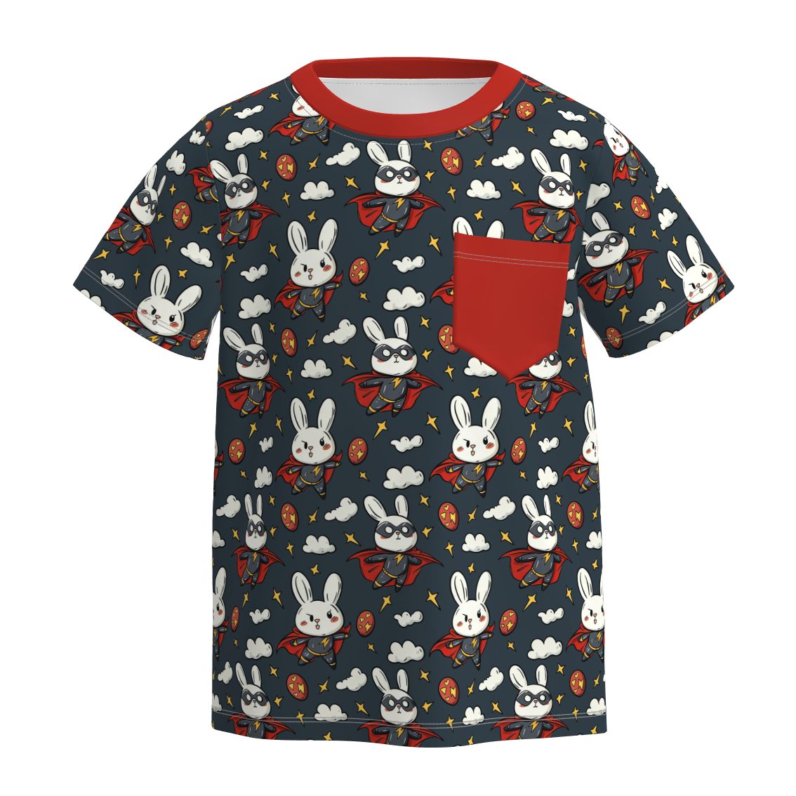 （Pre Order）Boys Easter Cartoon Print Top