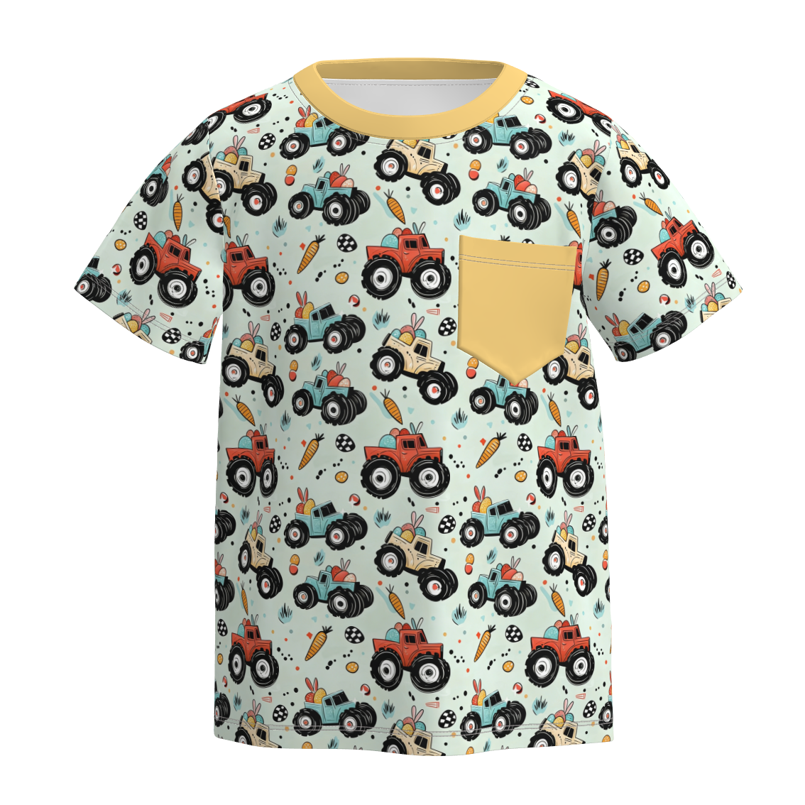 （Pre Order）Boys Easter Cartoon Print Top