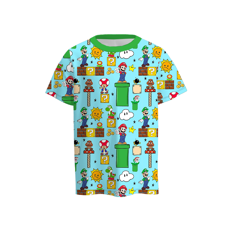 （Pre Order）Siblings Spring&Summer Cartoon Print Dress,Set&Top