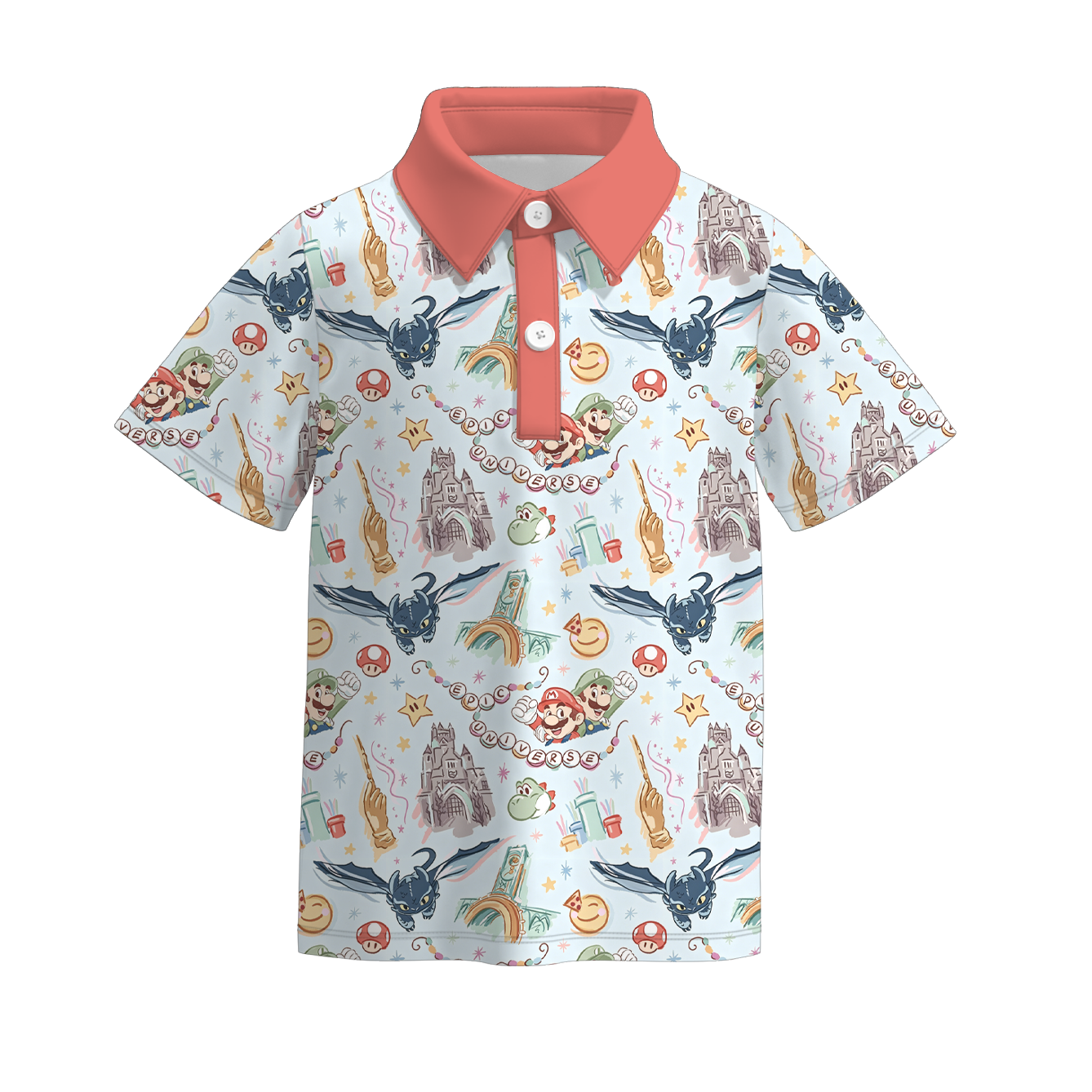 （Pre Order+Prepack Zone）Siblings Cartoon Print Skirt Set&Top（Mix Size）