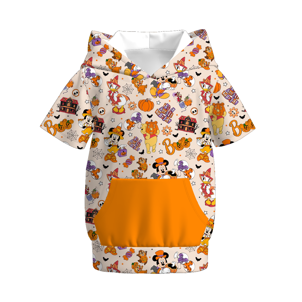 （Pre Order+Prepack Zone）Brothers Halloween Cartoon Print Top,Set&Romper