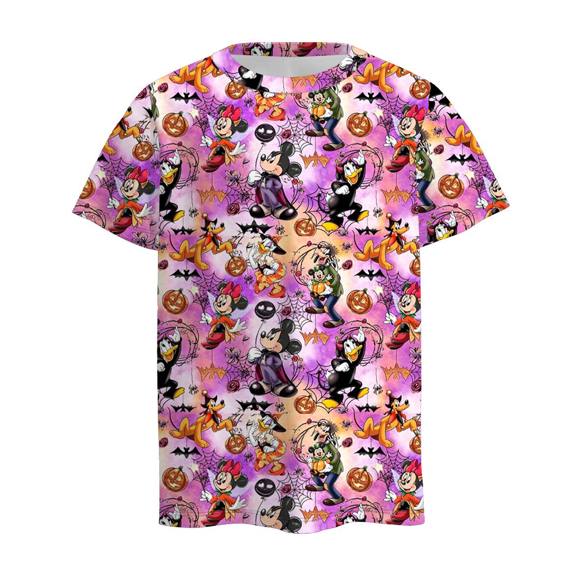 （Weekly Pre-Order）Family Halloween Cartoon Print Dress,Set&Top