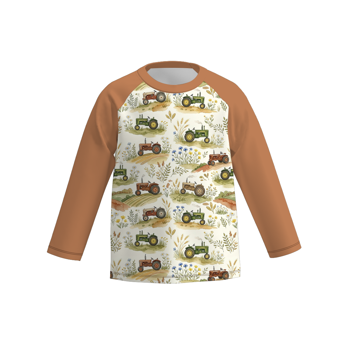（Pre Order）Brothers Fall Farm Print Top&Romper