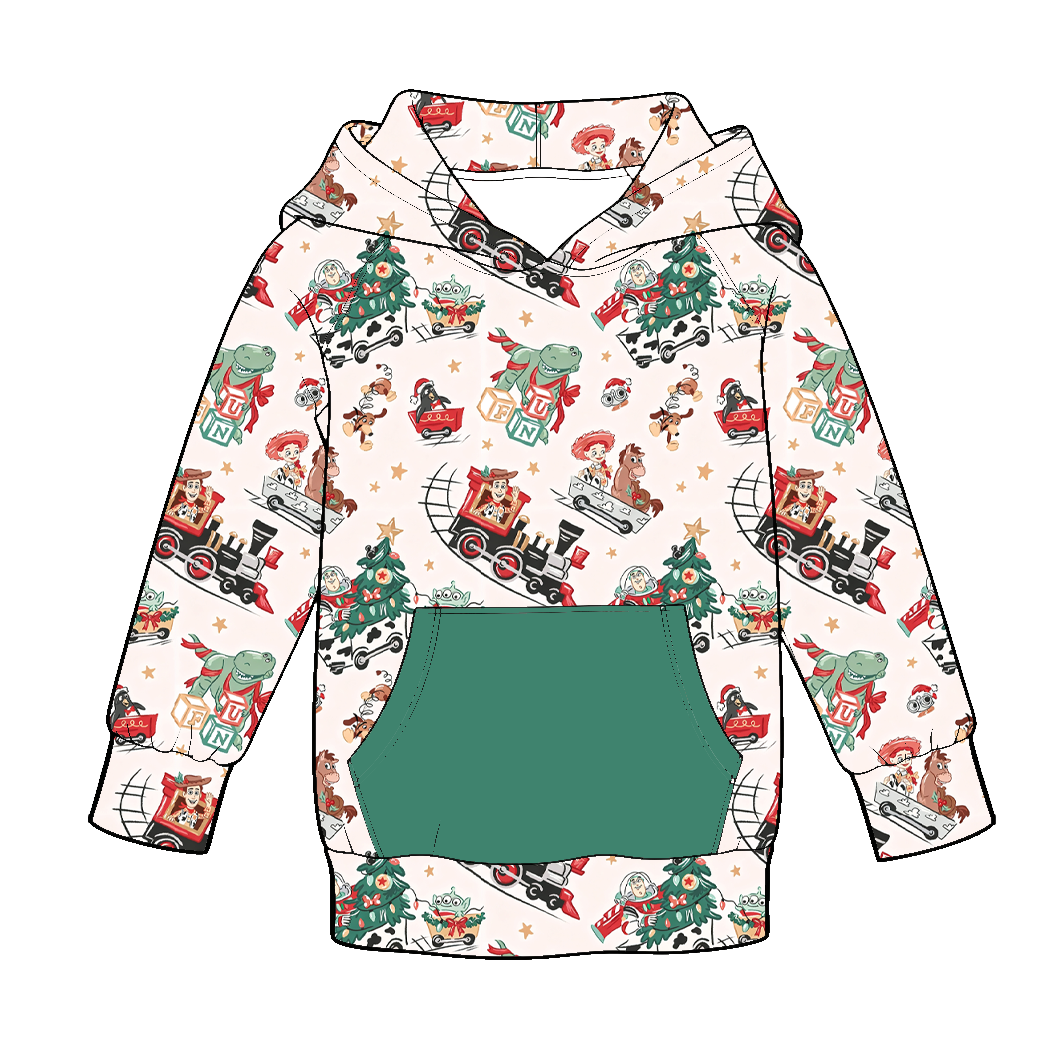 （Weekly Pre-Order）Boys Christmas Print Hoodie（Ends 9.27）