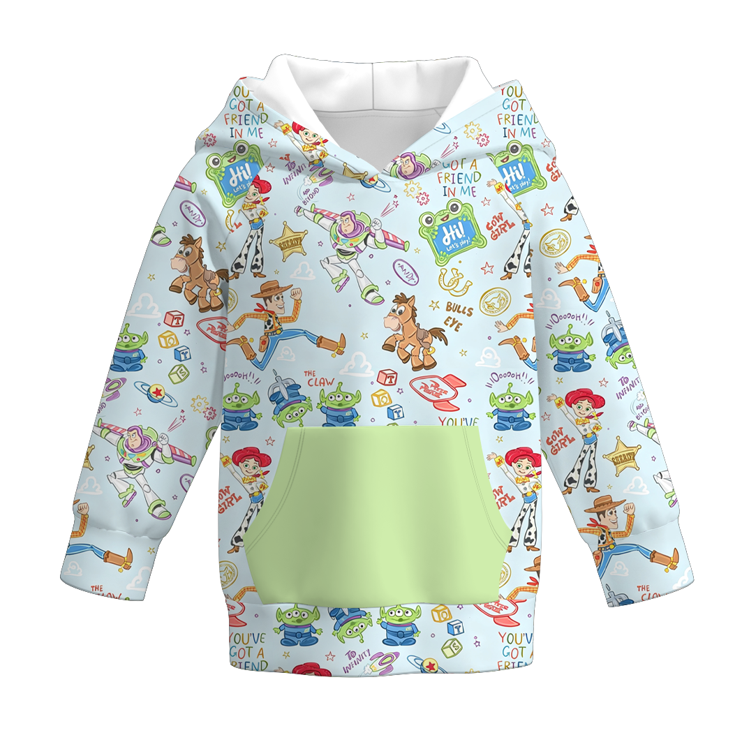 （Weekly Pre-Order）Siblings Cartoon Toy Print Dress,Pajamas&Top（Ends 10.6）