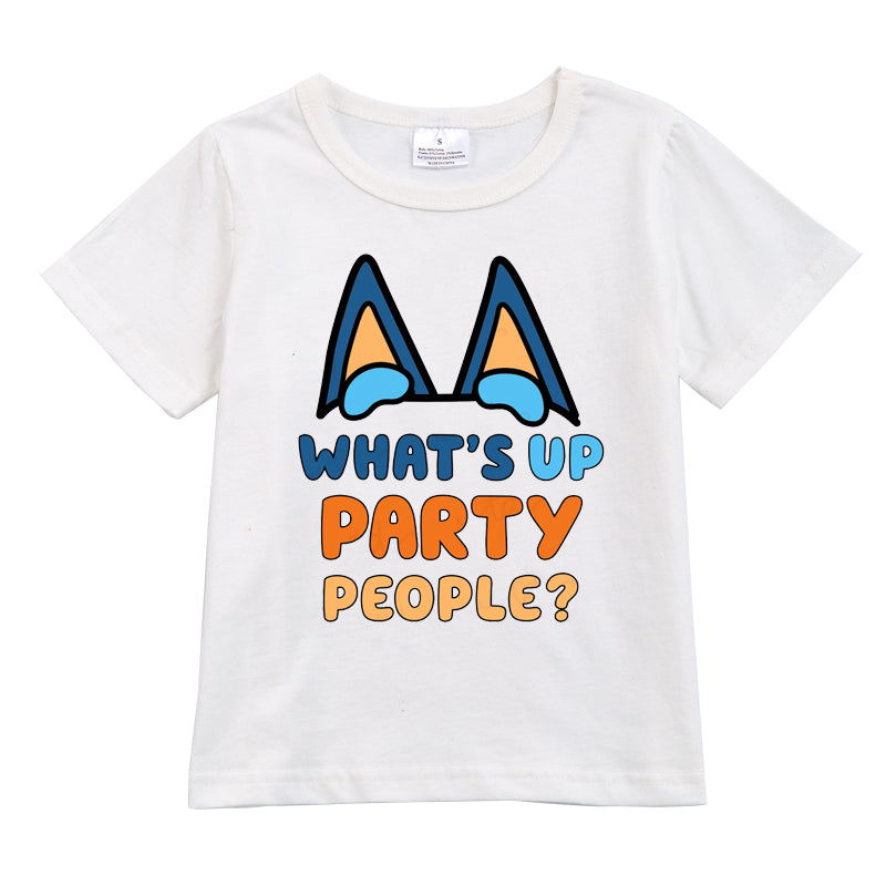 (Pre Order)Exclusived Summer Girls' Cartoon Printed Cotton T-Shirts