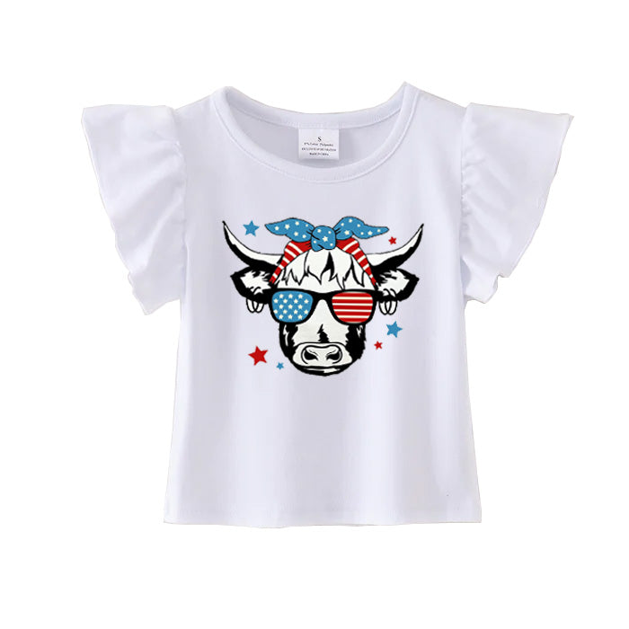 （Pre Order）Patriotic Print Cotton Essential Top
