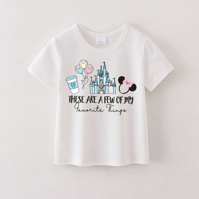 （Pre Order）Girls Spring and Summer Cartoon Print Top