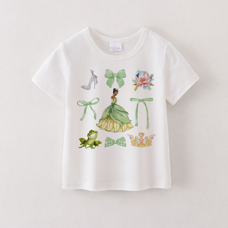 （Pre Order）Girls Spring and Summer Cartoon Print Top