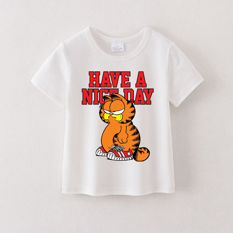 （Pre Order）Girls Spring and Summer Cartoon Print Top