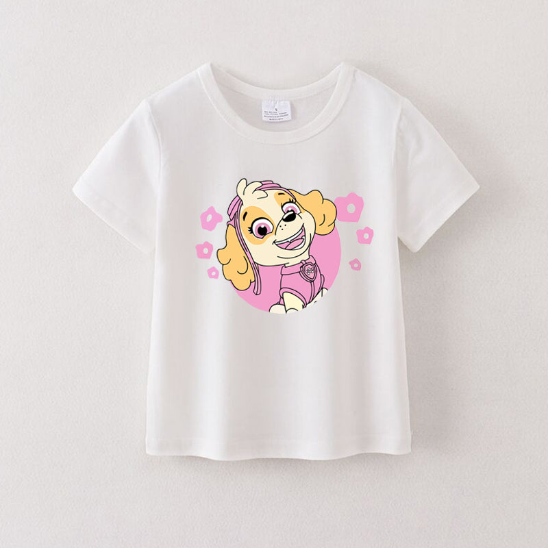 （Pre Order）Girls Spring and Summer Cartoon Print Top