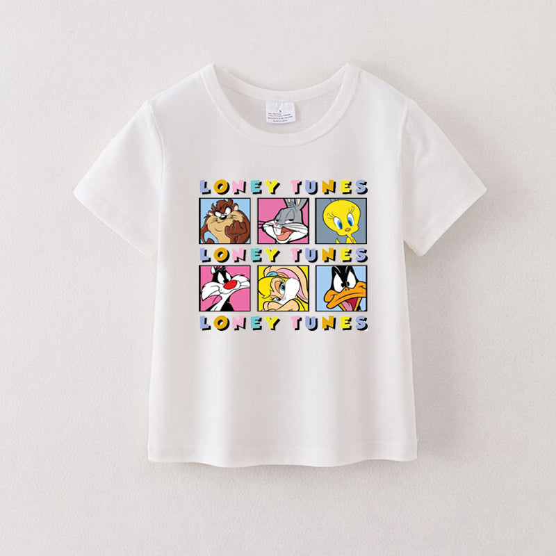 （Pre Order）Girls Spring and Summer Cartoon Print Top