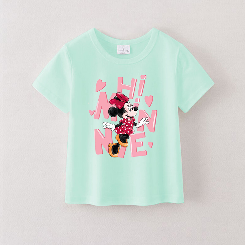 （Pre Order）Girls Spring and Summer Cartoon Print Top
