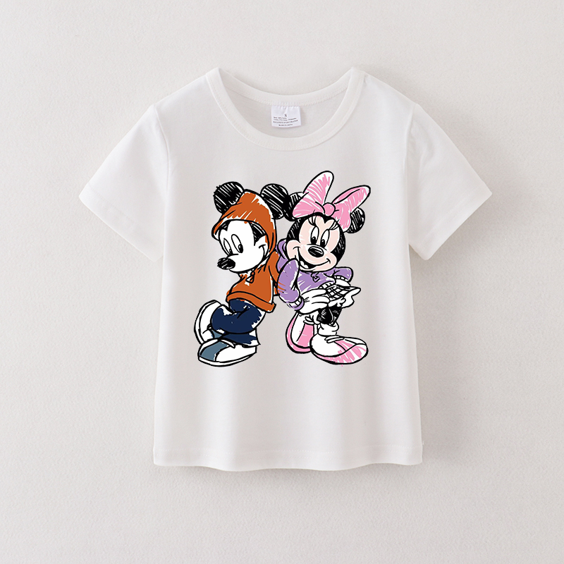 （Pre Order）Girls Spring and Summer Cartoon Print Top