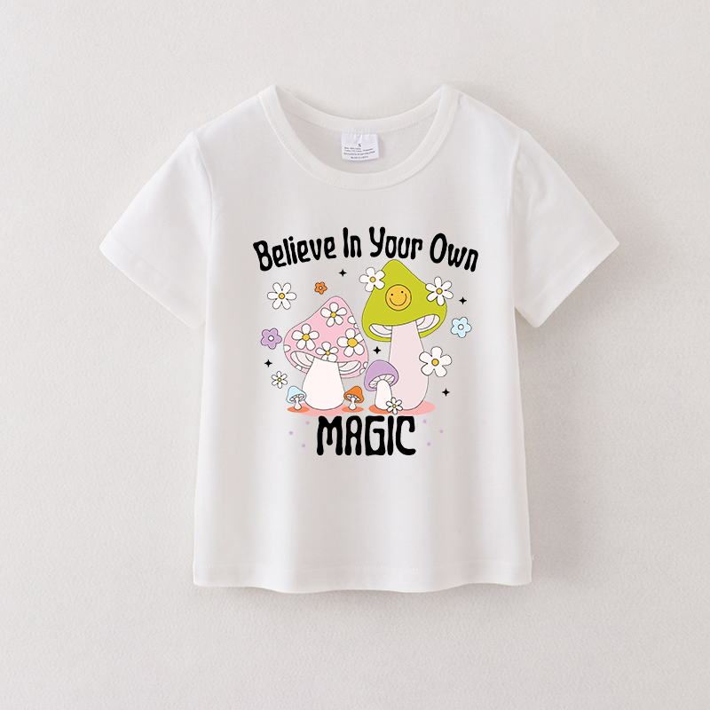 （Pre Order）Girls Spring and Summer Print Cotton Top