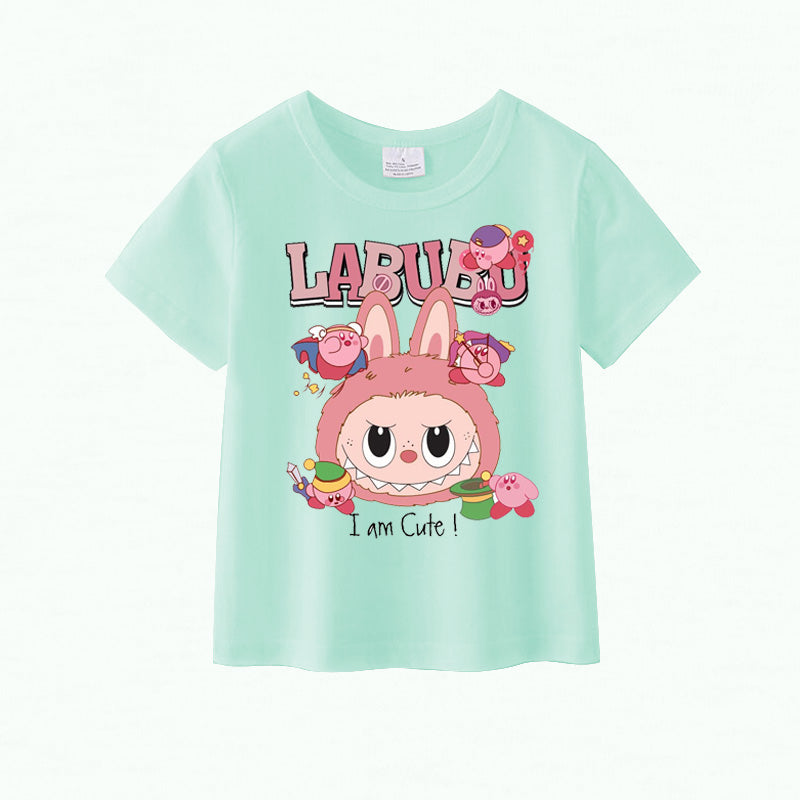 （Pre Order）Girls Spring and Summer Cartoon Print Cotton Top